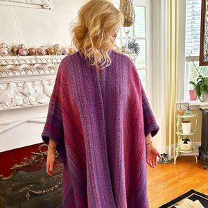 Artisan Handmade Wool Poncho or Cape